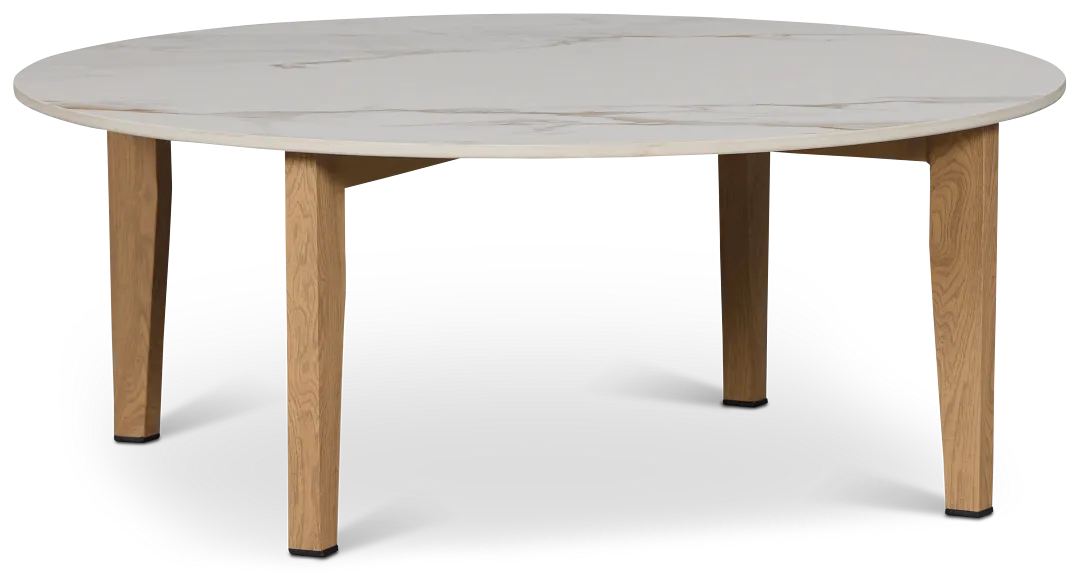 Paros Light Tone Round Coffee Table