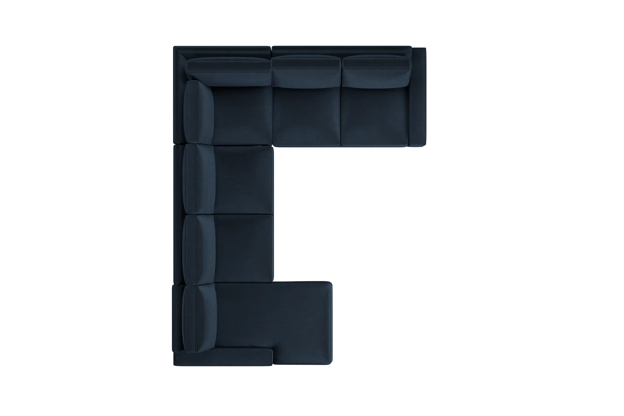 Edgewater Joya Dark Blue Medium Left Chaise Sectional