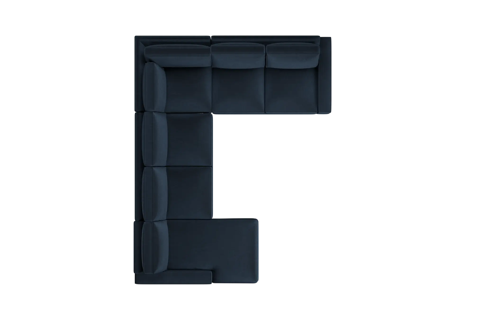 Edgewater Joya Dark Blue Medium Left Chaise Sectional Edgewater Joya Dark Blue Medium Left Chaise Sectional