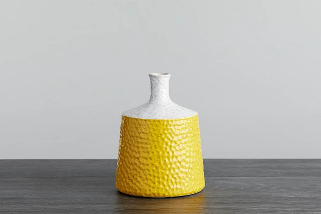 London Yellow Ceramic Vase