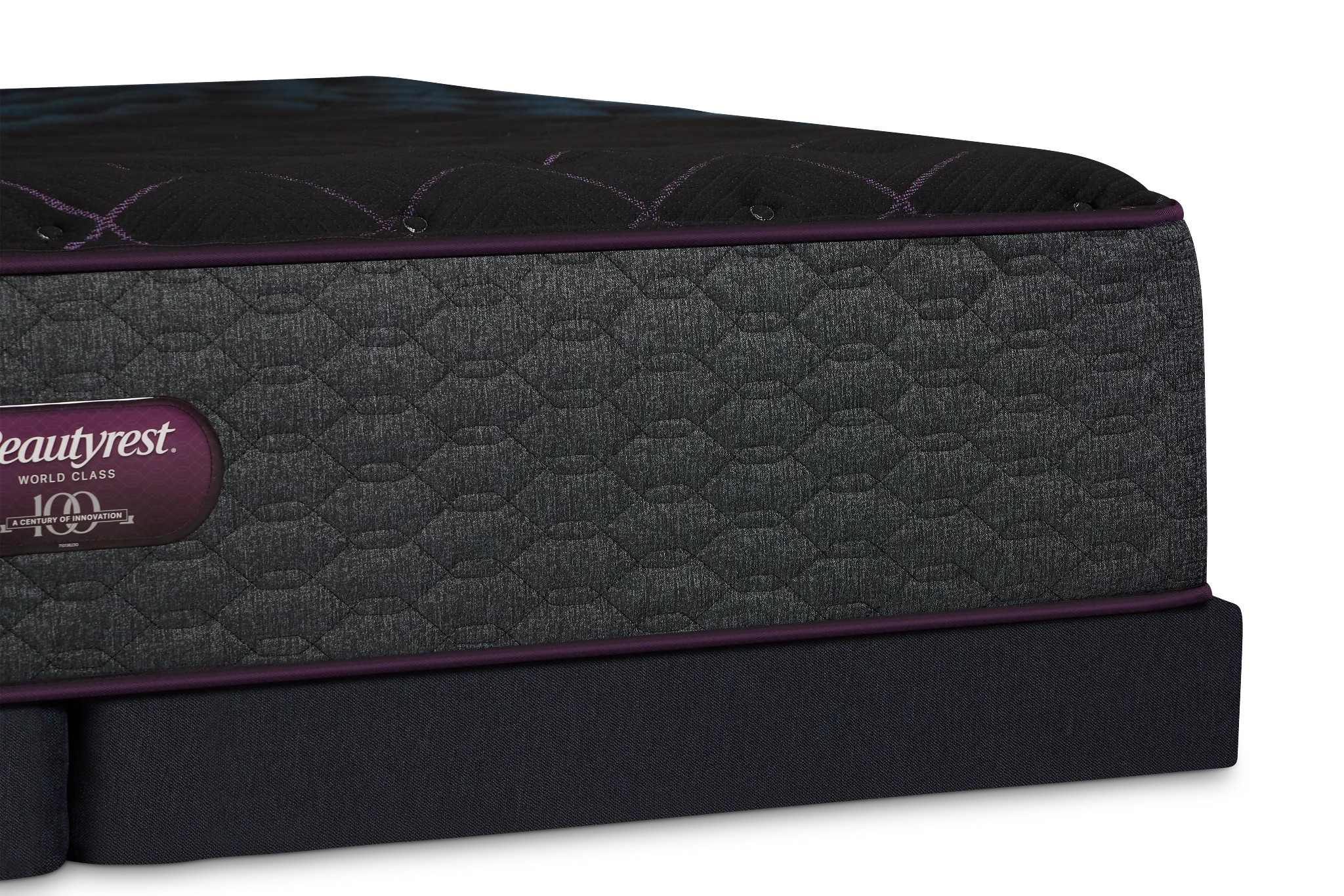 Beautyrest World Class Level 3 Plush Low-profile Mattress Set