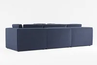 Destin Joya Dark Blue Velvet 5-piece Modular Sectional