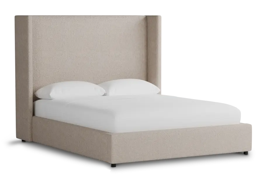 Captiva Elite Taupe 60" Upholstered Shelter Bed Captiva Elite Taupe 60" Upholstered Shelter Bed