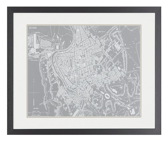 Sketch Gray Framed Wall Art