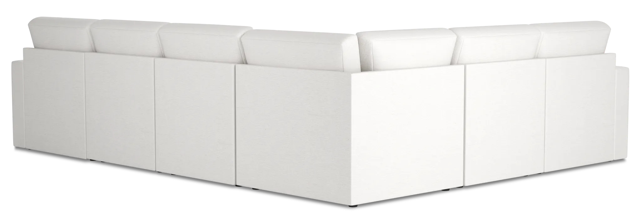 Citymod White Fabric Medium Two-arm Sectional