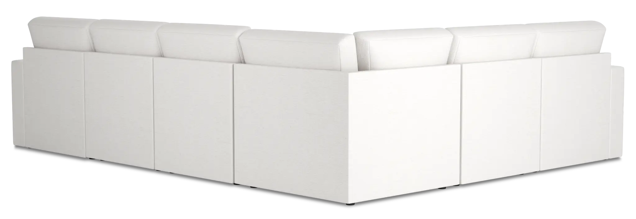 Citymod White Fabric Medium Two-arm Sectional Citymod White Fabric Medium Two-arm Sectional