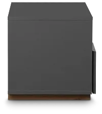 Brasilia Gray 1-drawer Nightstand
