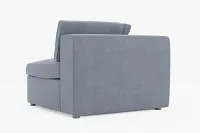 Destin Victory Dark Blue Fabric Corner Chair