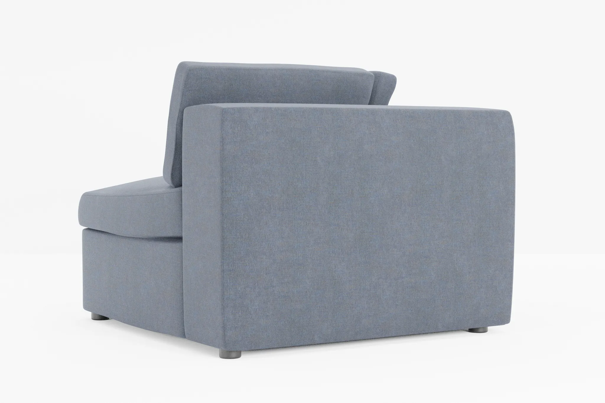 Destin Victory Dark Blue Fabric Corner Chair