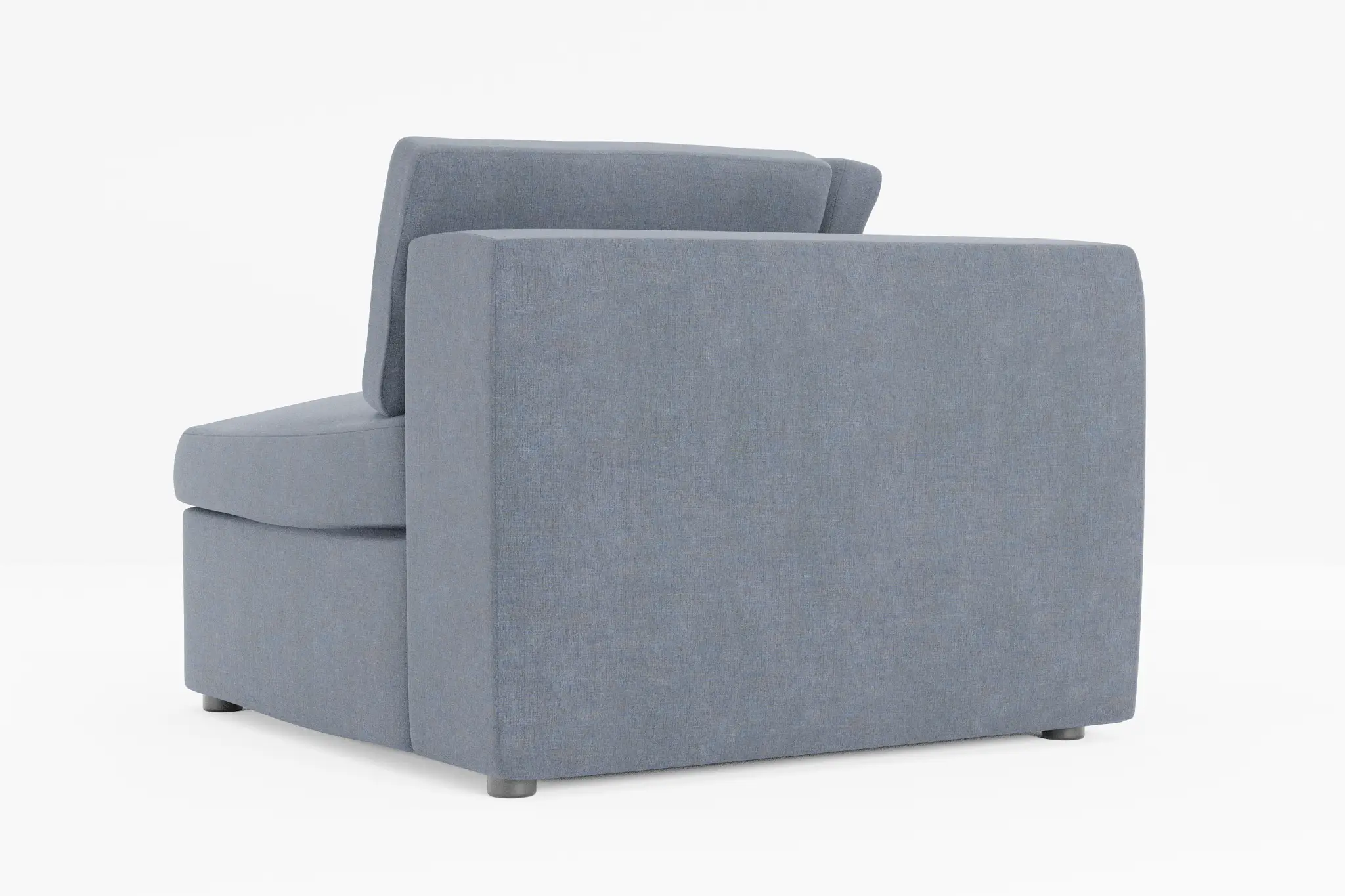 Destin Victory Dark Blue Fabric Corner Chair Destin Victory Dark Blue Fabric Corner Chair