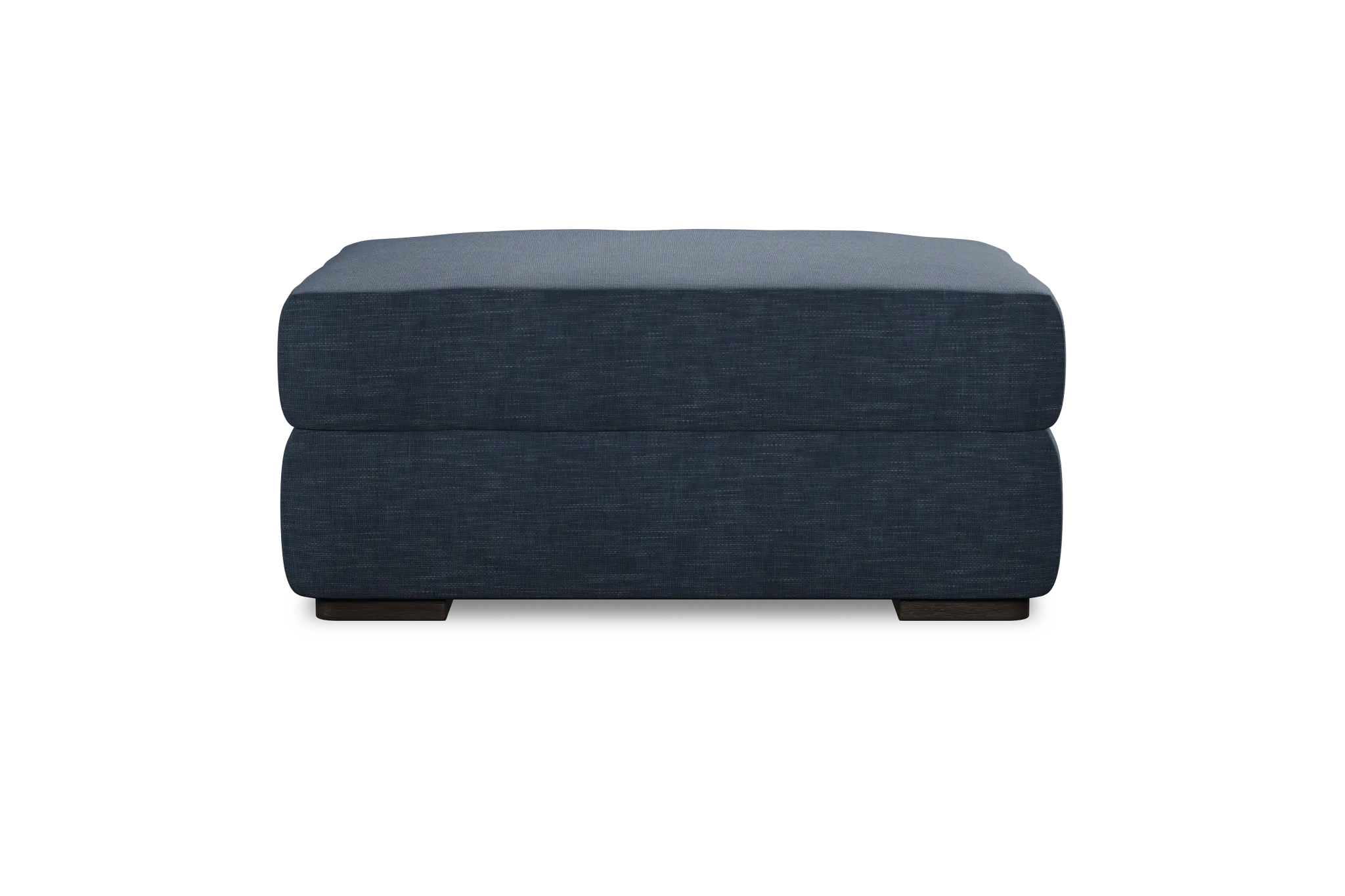Edgewater Elevation Dark Blue Ottoman