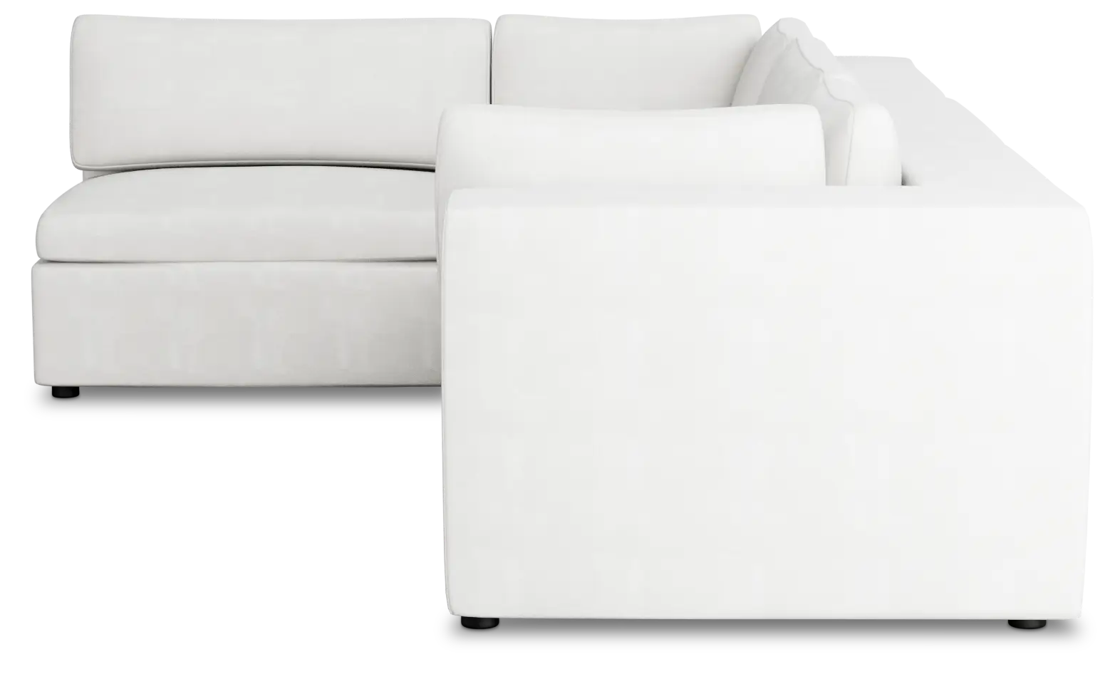 Destin Sutton White Fabric 4-piece Modular Sectional Destin Sutton White Fabric 4-piece Modular Sectional