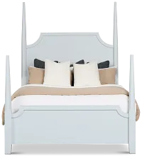 Carolina Light Blue Poster Bed