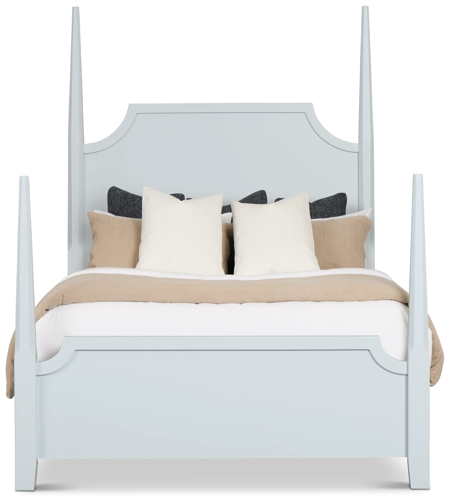 Carolina Light Blue Poster Bed