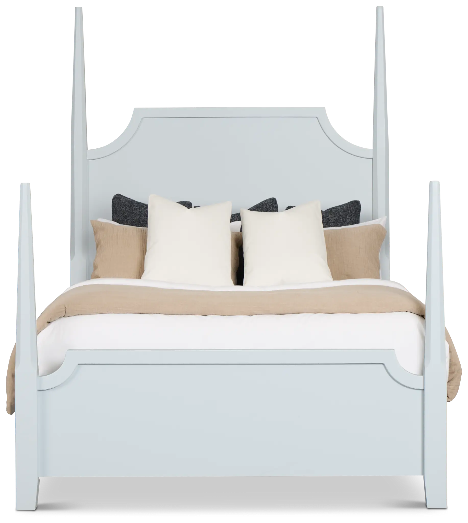 Carolina Light Blue Poster Bed Carolina Light Blue Poster Bed