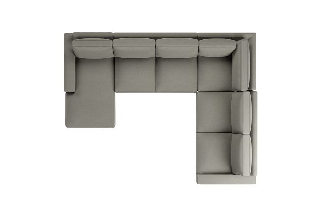 Edgewater Elite Gray Medium Left Chaise Sectional
