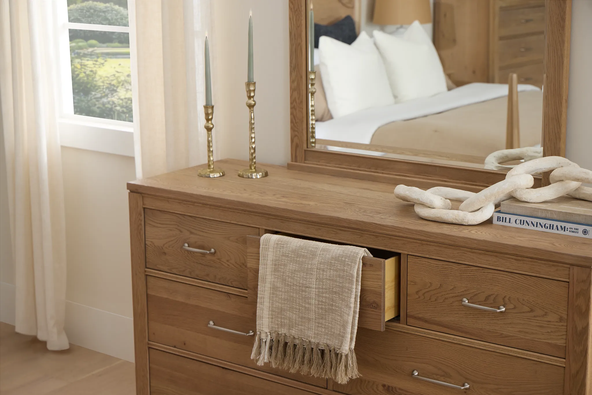 Carolina Light Tone Dresser & Mirror