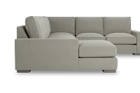 Edgewater Elite Gray Medium Left Chaise Sectional
