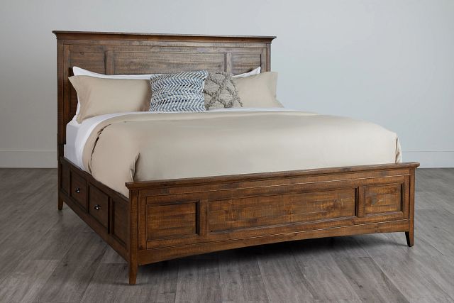 Heron Cove Mid Tone Panel Storage Bed