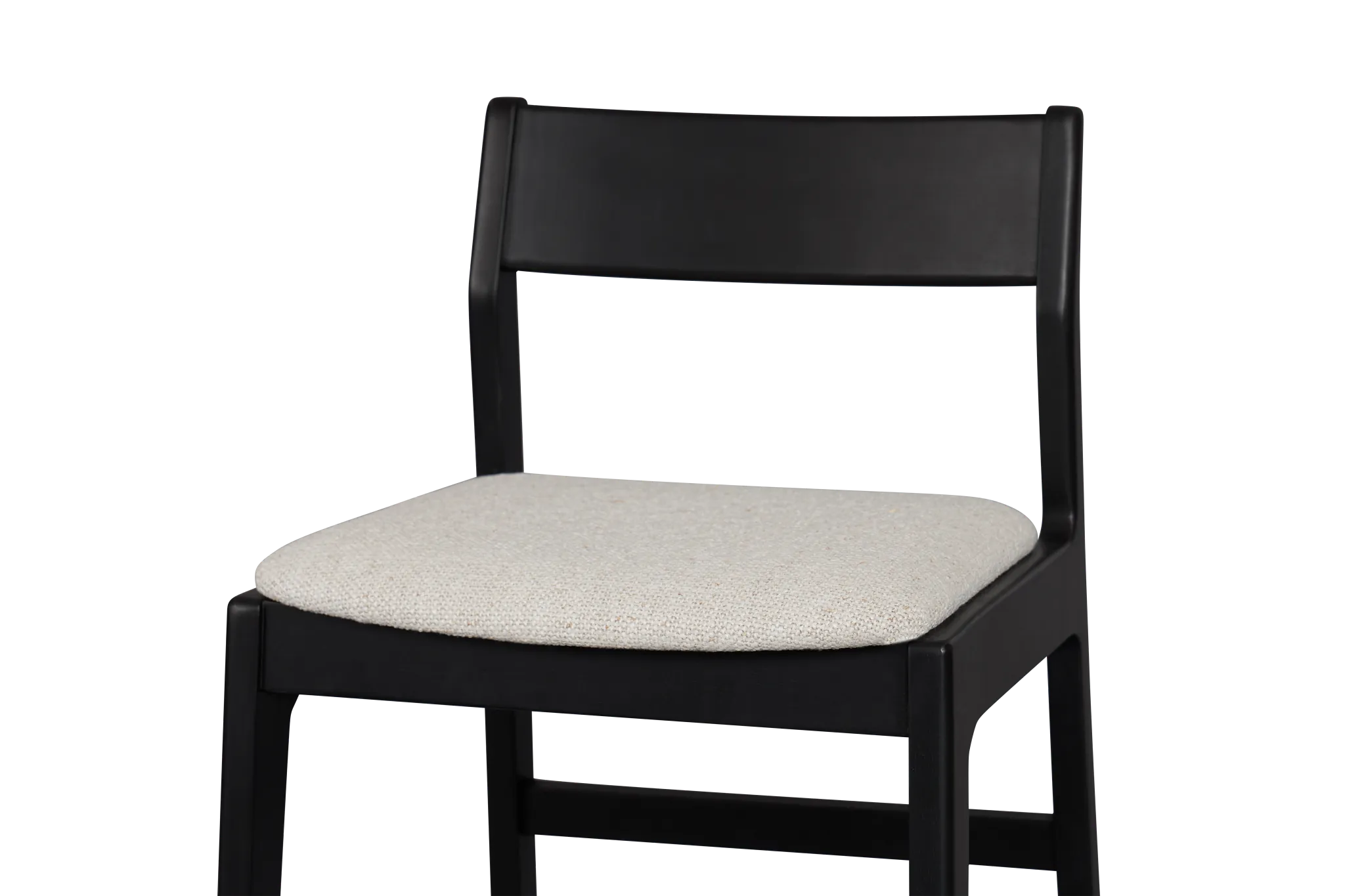 Santorini Black 24" Upholstered Barstool