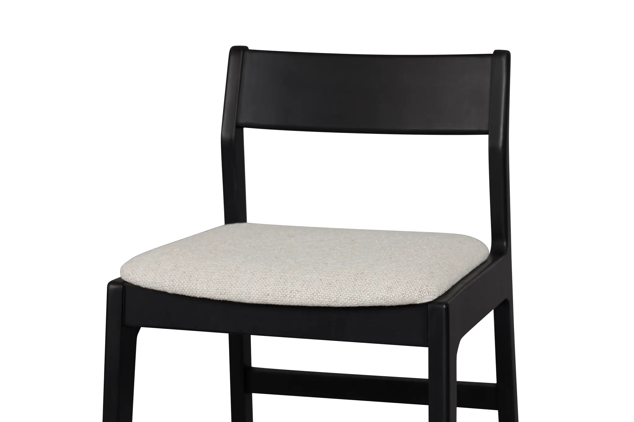 Santorini Black 24" Upholstered Barstool Santorini Black 24" Upholstered Barstool