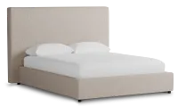 Grayton Elite Taupe 54" Upholstered Platform Bed