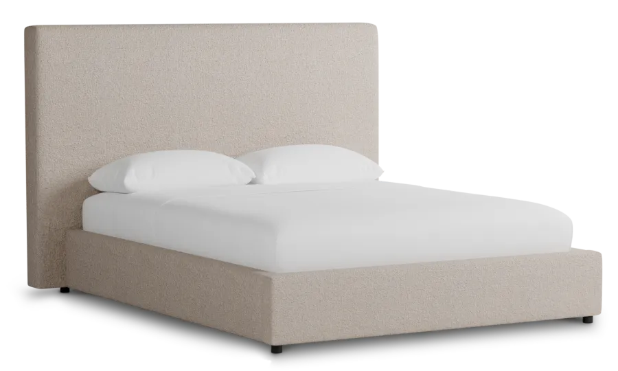 Grayton Elite Taupe 54" Upholstered Platform Bed