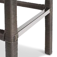 Canyon Gray White Woven 30" Barstool