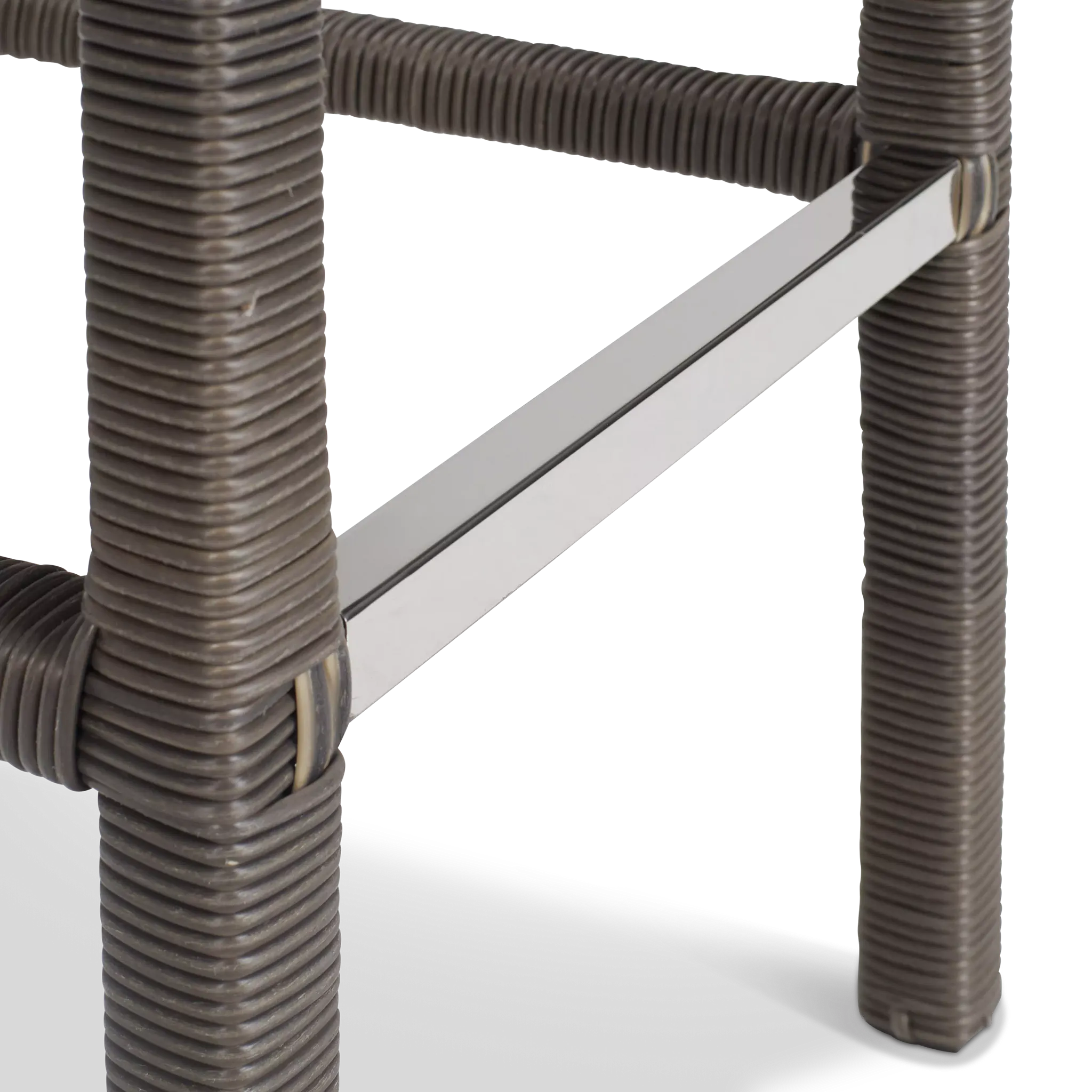 Canyon Gray White Woven 30" Barstool