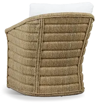 Torren Brown Woven Accent Chair