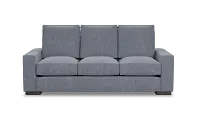 Edgewater Elevation Gray 84" Sofa W/ 3 Cushions