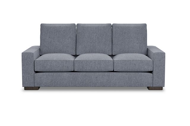 Edgewater Elevation Gray 84" Sofa W/ 3 Cushions