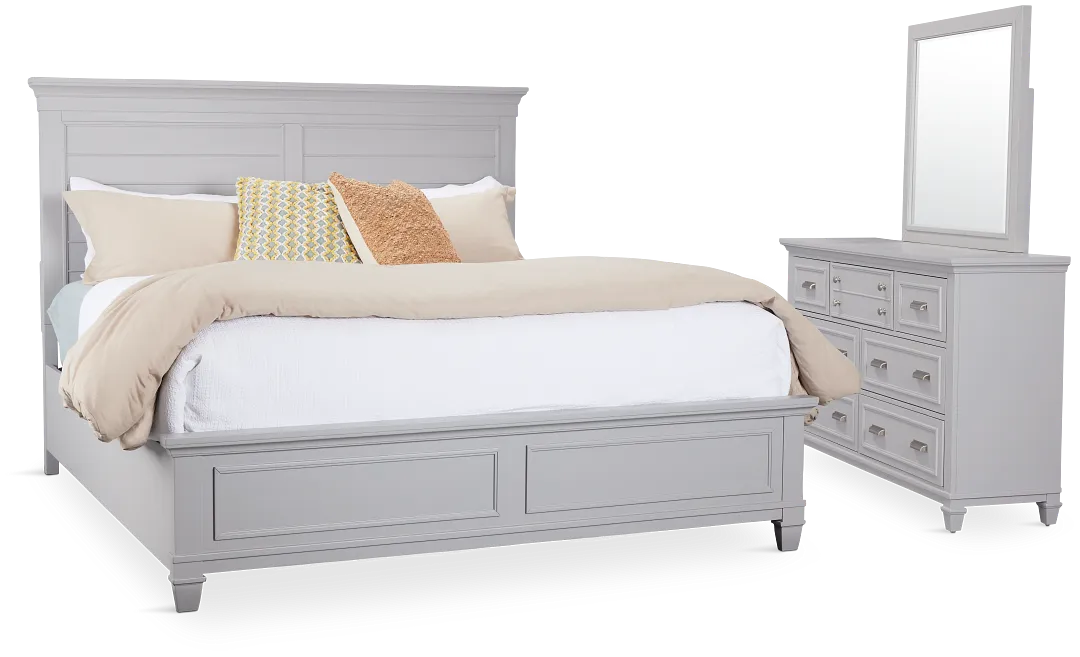 Cape Cod Gray Panel Bedroom