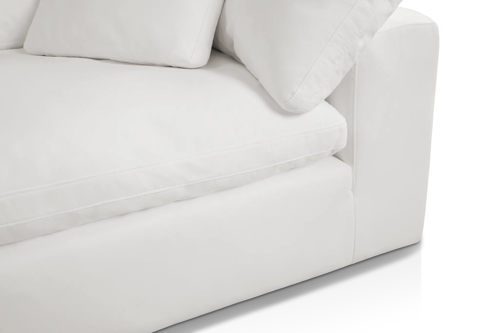 Nixon White Fabric 6-piece Modular Sectional