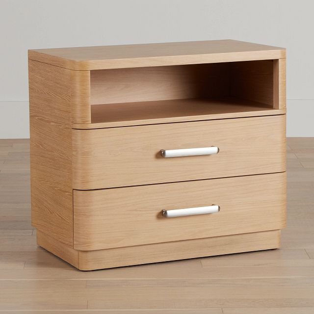 Malibu Light Tone Wood Nightstand