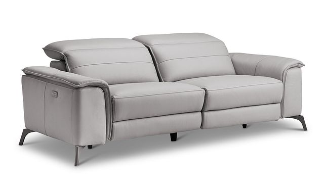 Pearson Gray Leather Power Reclining, Grey Leather Power Reclining Sofa Set