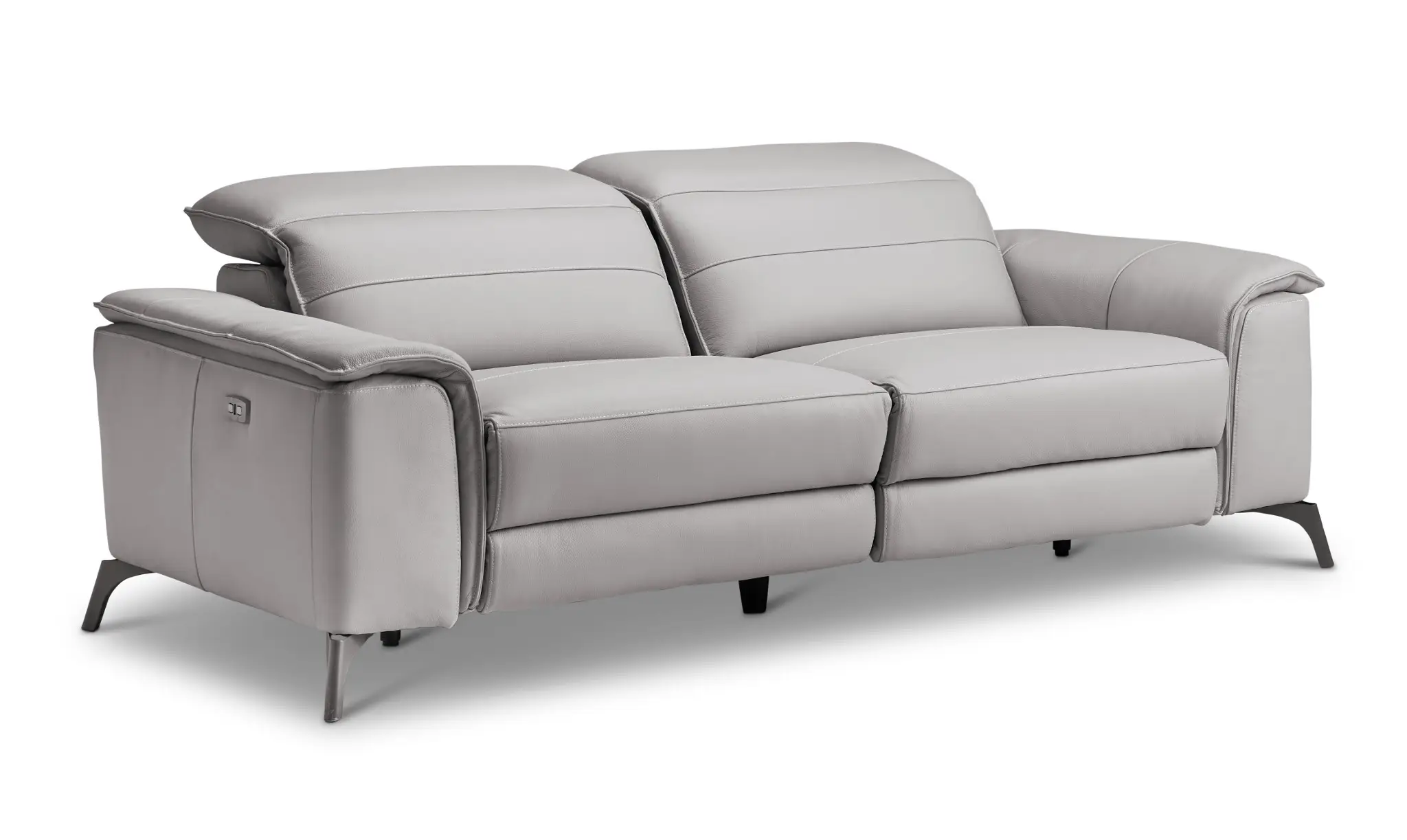 Pearson Gray Leather Power Reclining Sofa Pearson Gray Leather Power Reclining Sofa