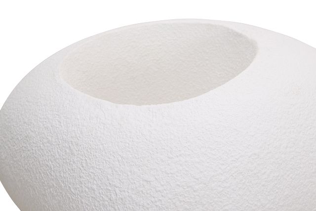 Percy White Stone Planter