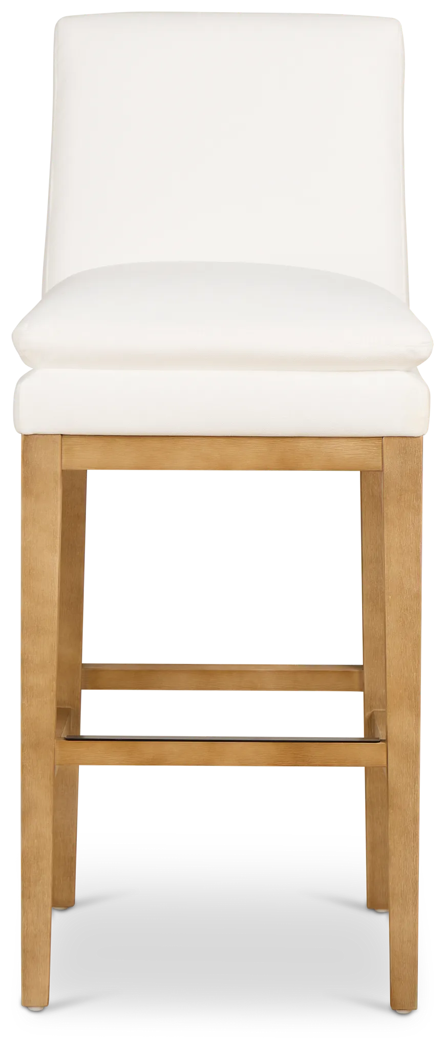 Nixon White 30" Upholstered Barstool