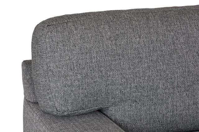 Veronica Dark Gray Down Large Right Bumper Sectional