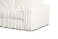 Teddy White Fabric Large Two-arm Sectional