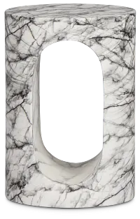 Bea Black Round End Table