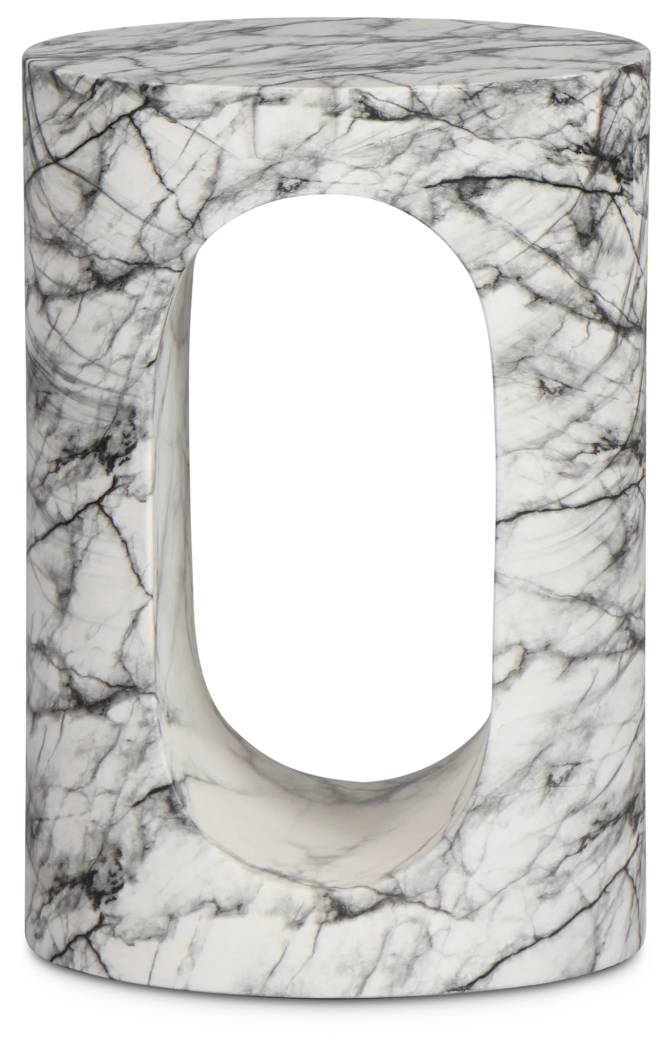 Bea Black Round End Table