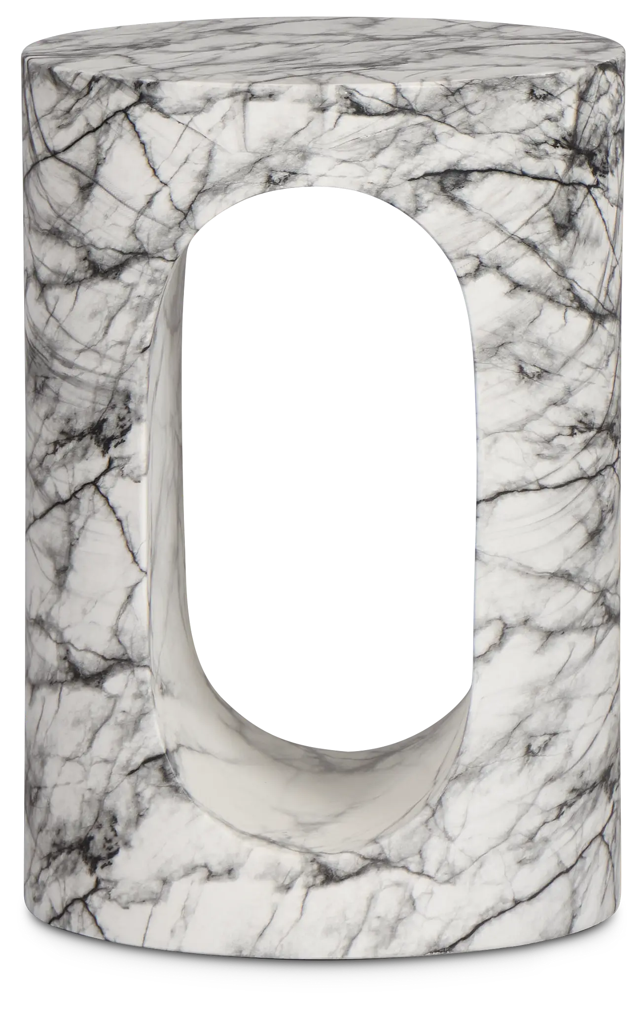 Bea Black Round End Table Bea Black Round End Table