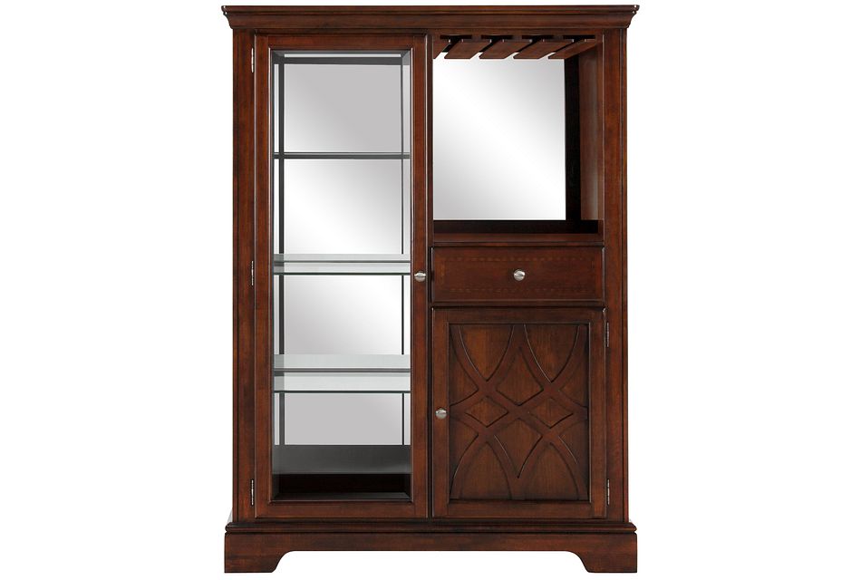 Oxford Mid Tone Curio Dining Room China Cabinets City Furniture