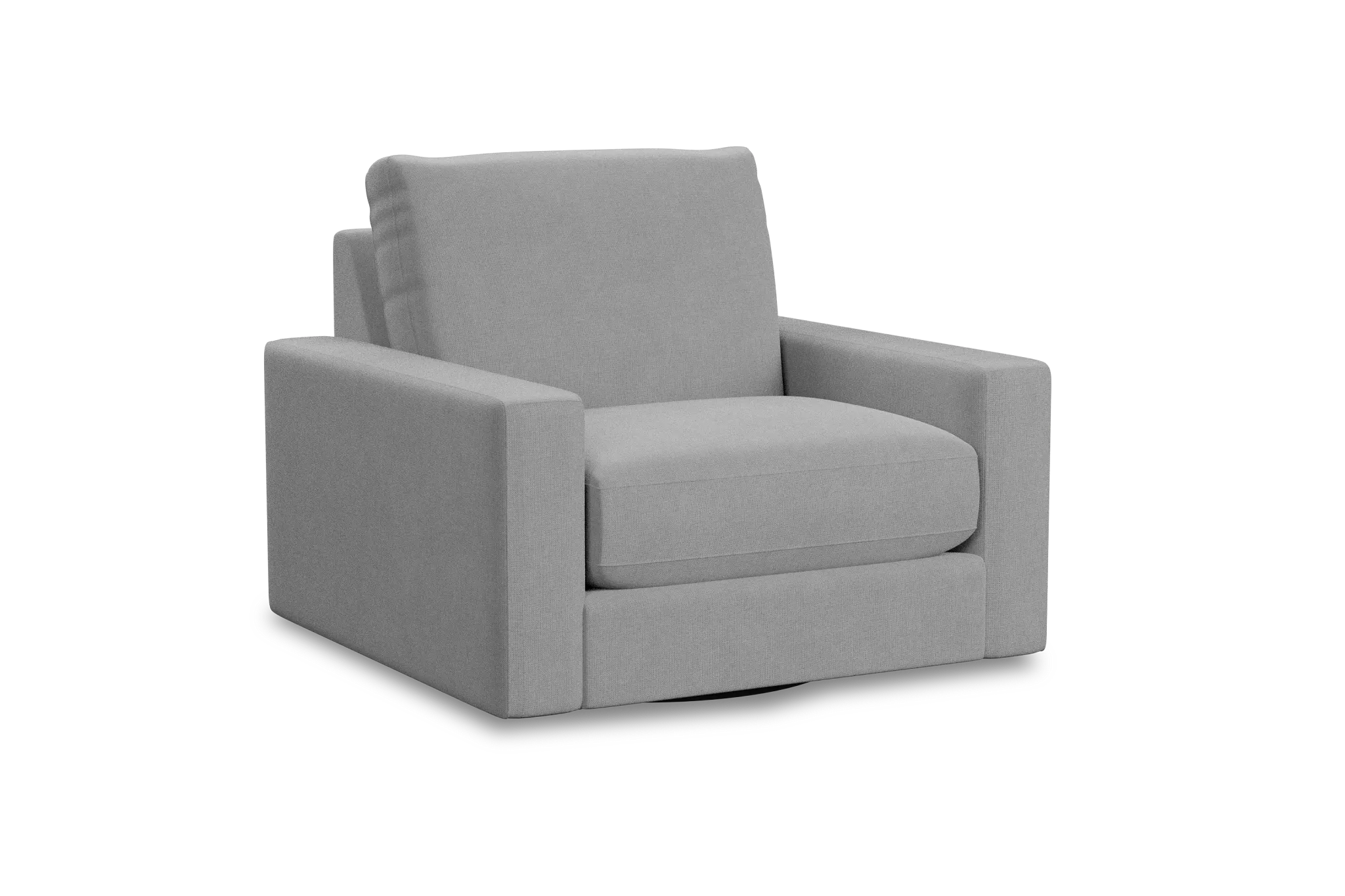 Edgewater Suave Gray Swivel Chair