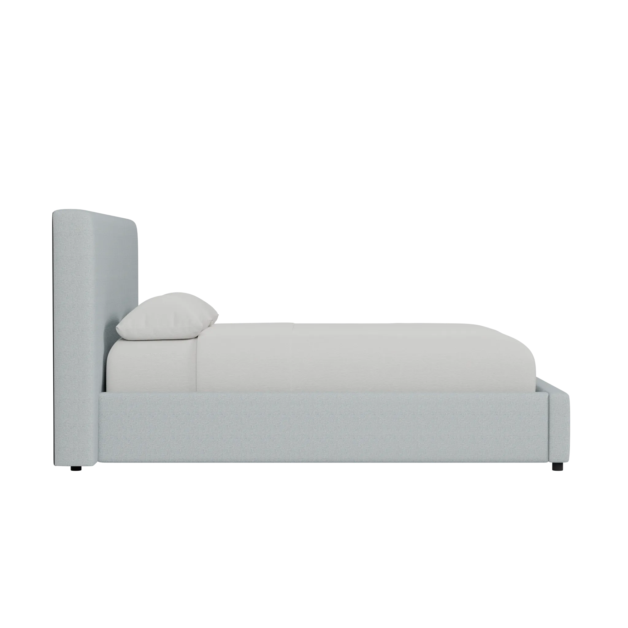 Grayton Natural Beauty Light Blue 44" Upholstered Platform Bed