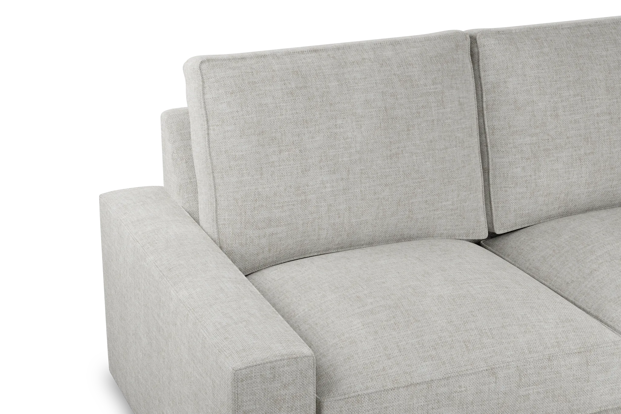 Edgewater Elevation Khaki Large Two-arm Sectional