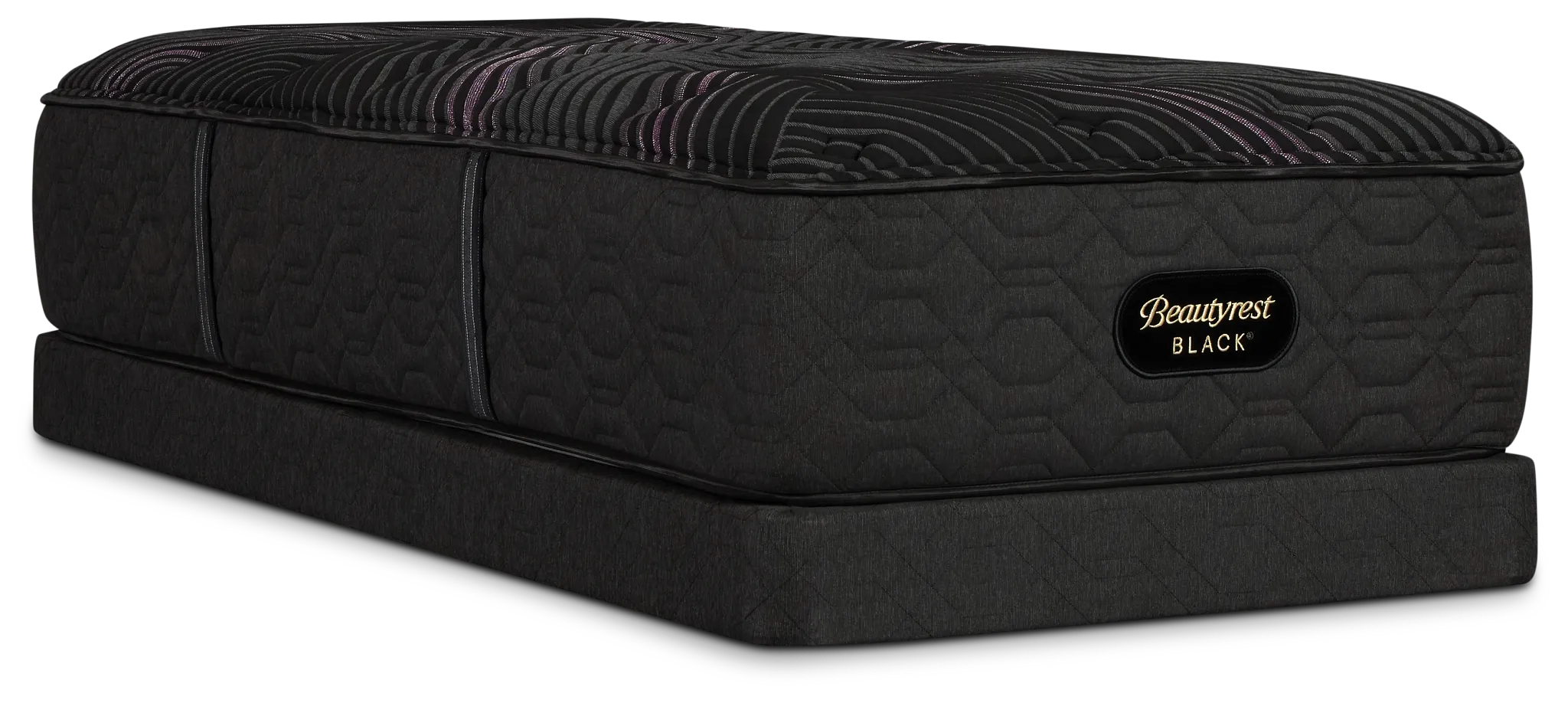 Beautyrest Black Series Two Plush Tight Top Low-profile Mattress Set