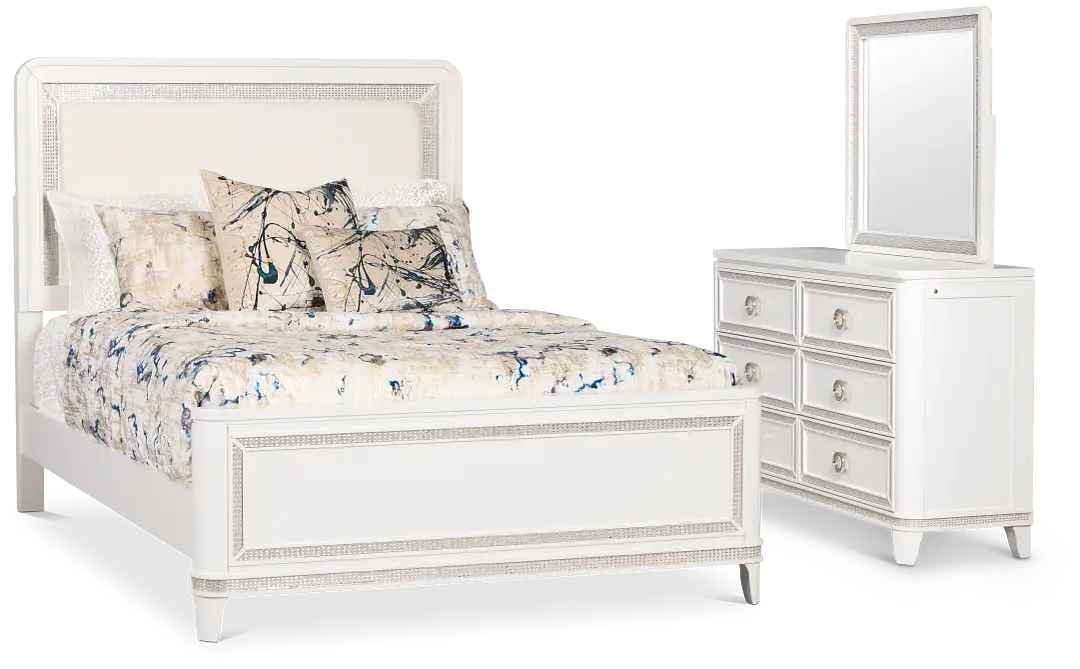 Milan White Uph Panel Bedroom Milan White Uph Panel Bedroom